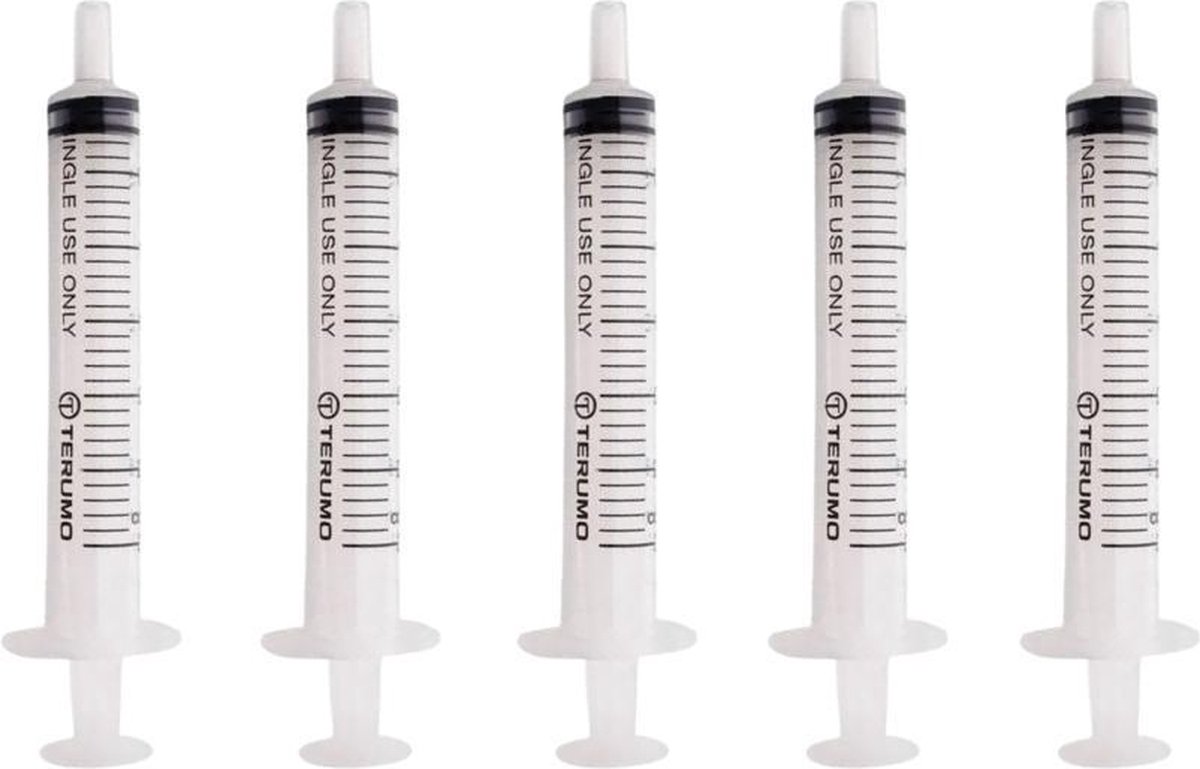 Goedkoopste Terumo - Spuit Zonder Naald - Doseerspuit - Maat aanduiding - Spuiten - Injectie Spuit - 3 ml - 5 Stuks