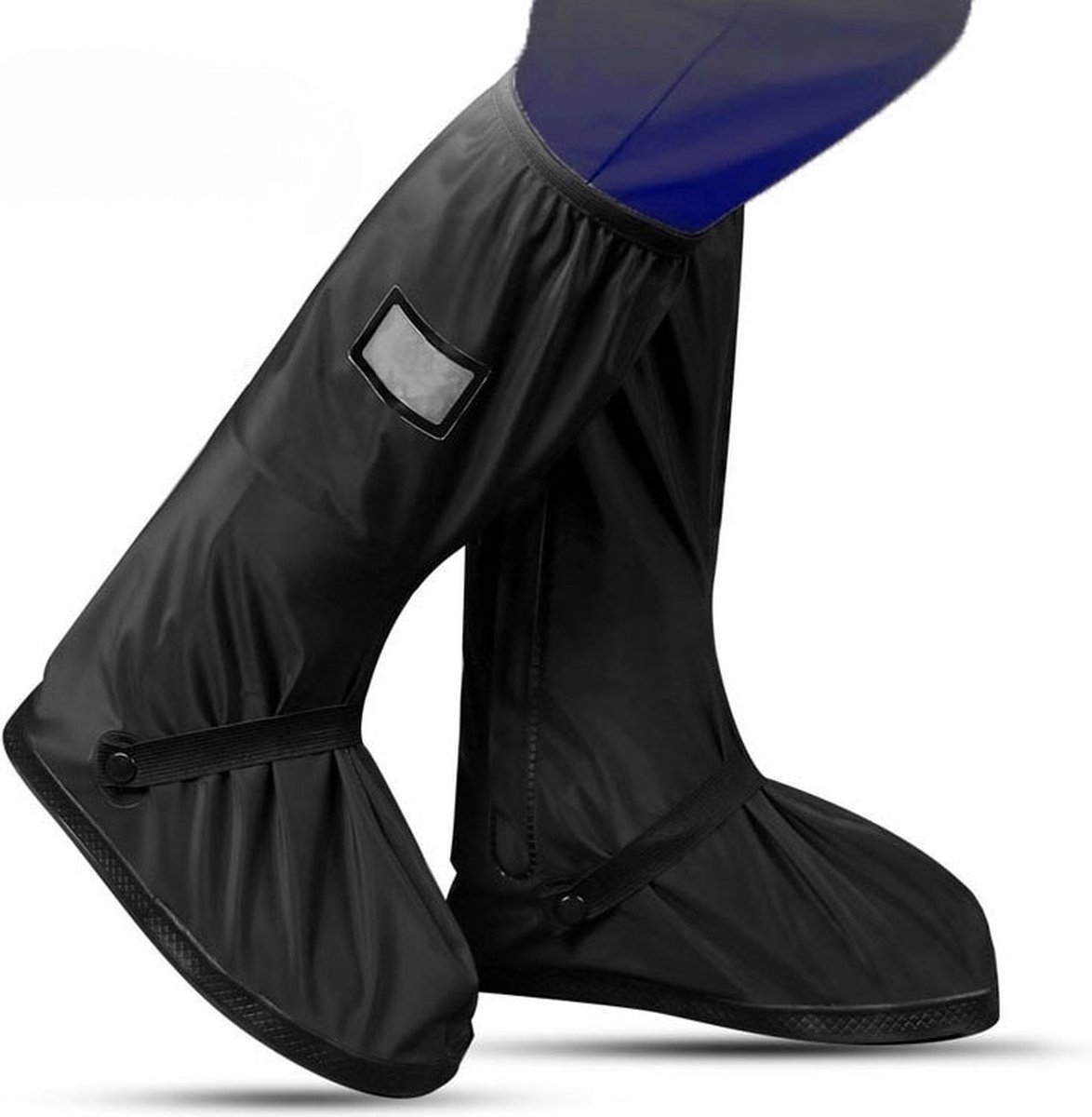 EASTWALL Cover Pro schoenhoezen - Schoenovertrek herbruikbaar - Bescherm je schoenen tegen water, modder en sneeuw - Universele waterdichte overschoenen - Schoenbeschermers - Anti-slip - Trekkoord afsluiting - Zwart - Maat 41-42