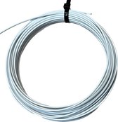 Stekkersnel - Elektra montage draad kabel snoer - 1mm² - Wit - 10meter