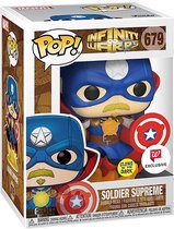 Funko Pop! Marvel - Infinity Warps - Soldier Supreme Exclusive Glows In The Dark