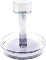 Home Society -  kandelaar glas moos xl  - 11.5x12cm transparant