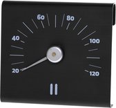 Rento Sauna Thermometer - Aluminium - Bruin Zwart (20-120 graden)