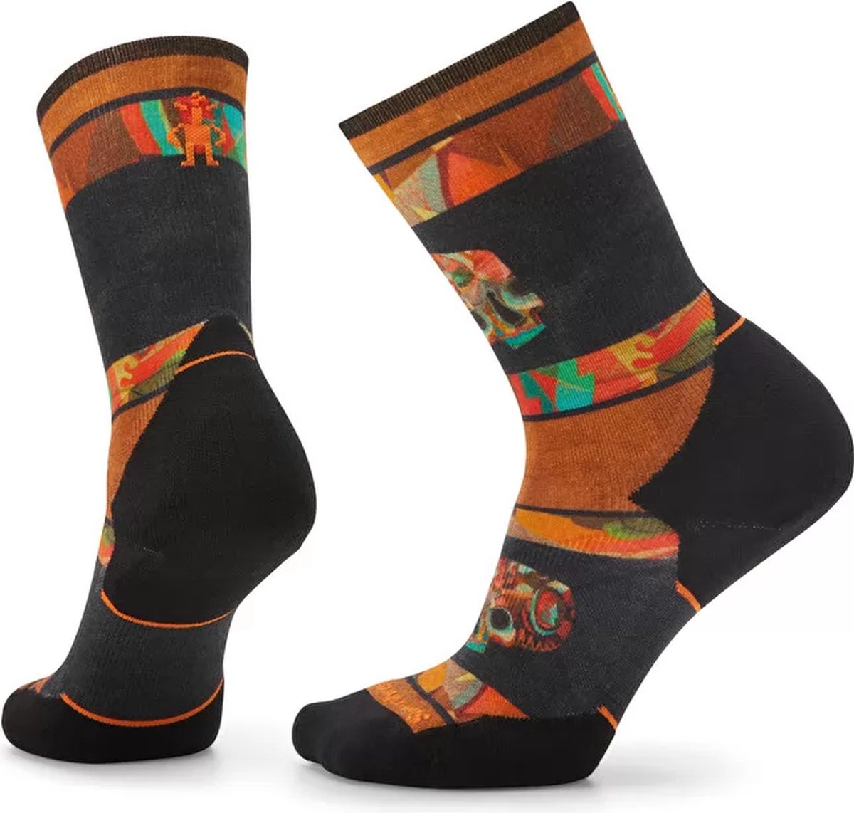 Smartwool W AE Run Print Crew 2 ACORN - Hardloopsokken - Unisex