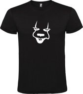 Zwart T-Shirt met “ Halloween Pennywise “ afbeelding Wit Size XS