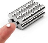 60 stuks kleine magneten, ronde koelkastmagneten, kleine cilinder koelkastmagneten, kantoormagneten, whiteboardmagneten, duurzame kleine miniatuur minimagneten voor doe-het-zelf-ambachten