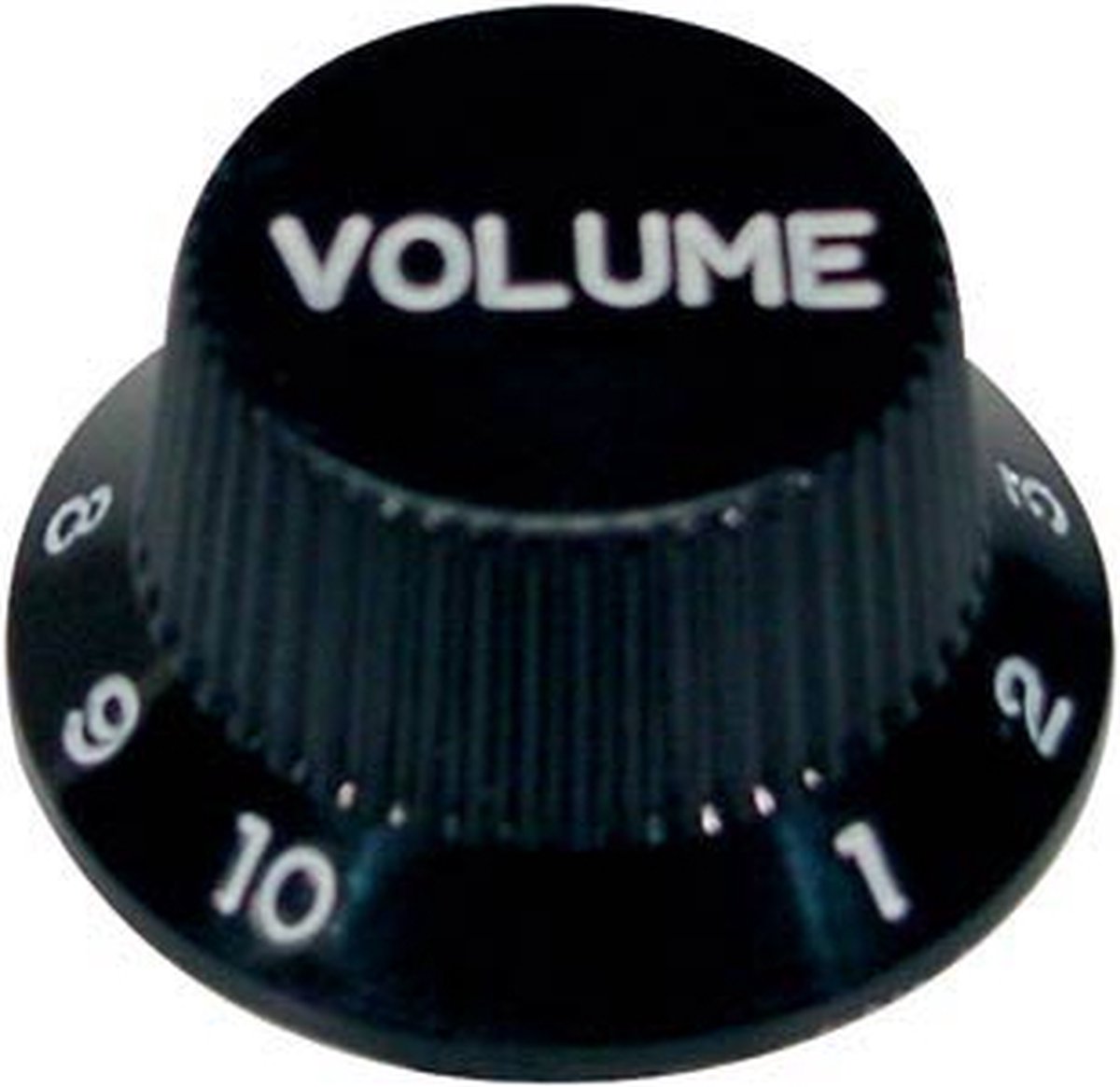 bell knob, Stallion, for inch type pot shaft, black, volume