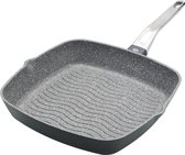 Bol.com Kitchen Craft MasterClass Grillpan 28 Centimeter - Geschikt voor Inductie Antiaanbaklaag Inklapbare Handgreep aanbieding