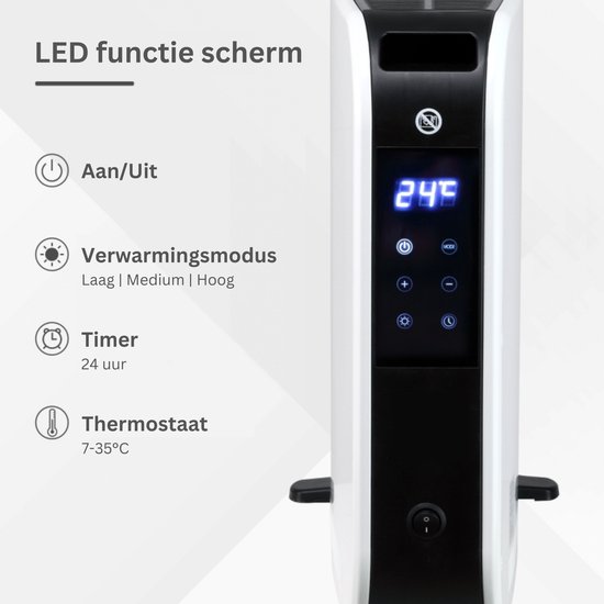 AirKing Elektrische Convectorkachel - 1250/2000 Watt - Overige Witgoed en Apparatuur