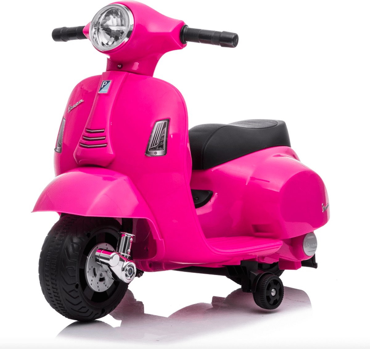 Vespa PX150 rose, scooter électrique pour enfants 12V 4,5 Ah, 1 place avec  radio