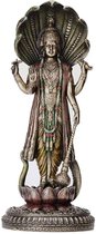 Veronese Design - Beeld/figuur - Vishnu - de Hindoeïstische God - Gebronsd beeld - (hxbxd) ca. 32cm x 13cm X 13cm
