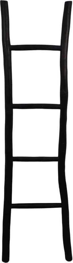 HSM Collection Decoratieve ladder zwart - 150 cm