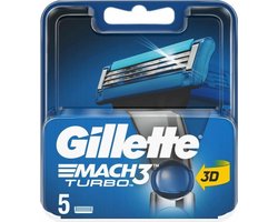 Gillette Mach3 Turbo Mesjes- 5 stuks 3D Overig - 7702018515639