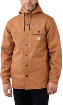 Carhartt Rain Defender Oiled Walnut Heather Hooded Shirt Jacket