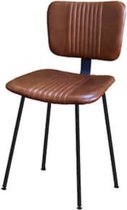 Chaise - chaise de salle à manger - chaise en cuir - cognac - haute 82cm
