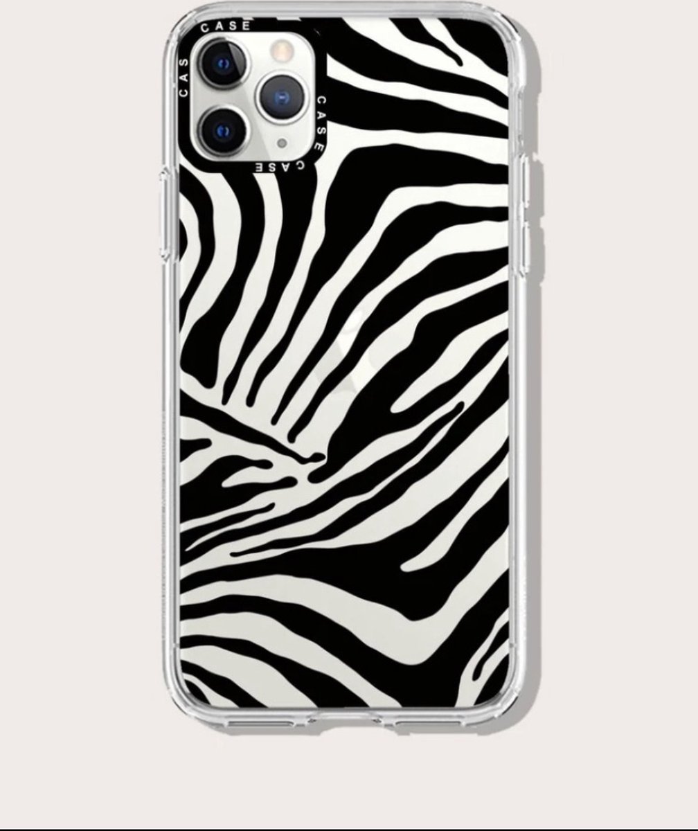 Hoesje doorzichtig zebra iPhone 12Pro