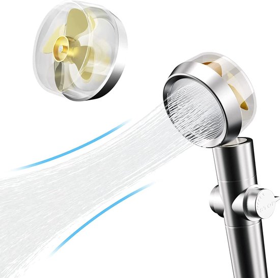 SHUXAG® Douchekop, handdouche, 360 graden, roterende hogedruk