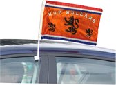 Oranje - Autovlag 4 stuks - 45 x 30 Holland '' Oranje'' 'Hup Holland - nederland - holland