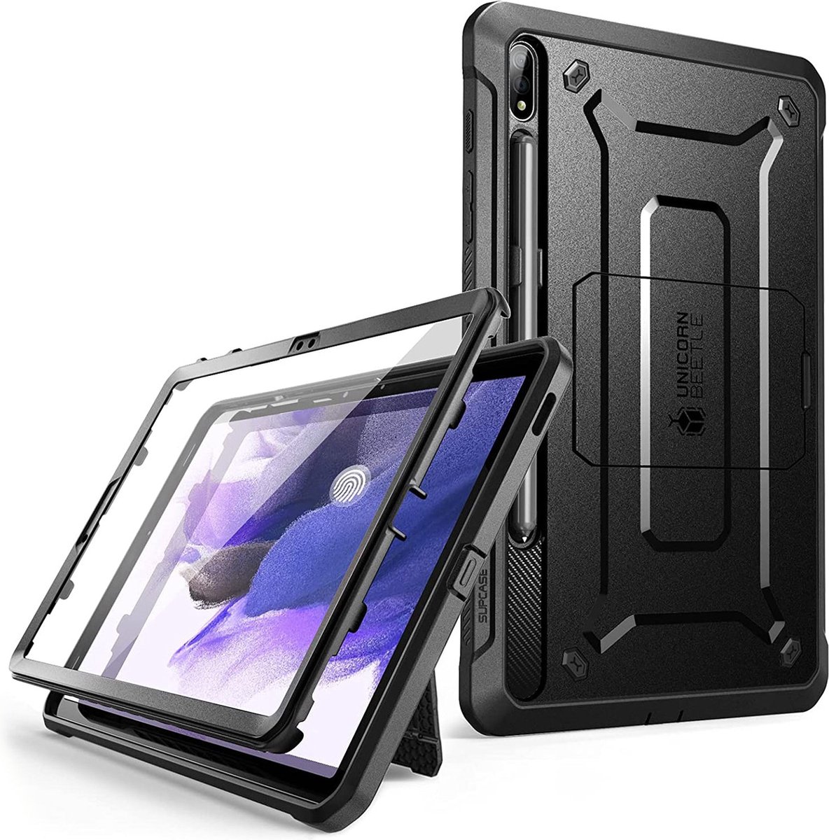 Supcase Unicorn Beetle Pro Hoes voor Samsung Galaxy Tab S7 FE - zwart