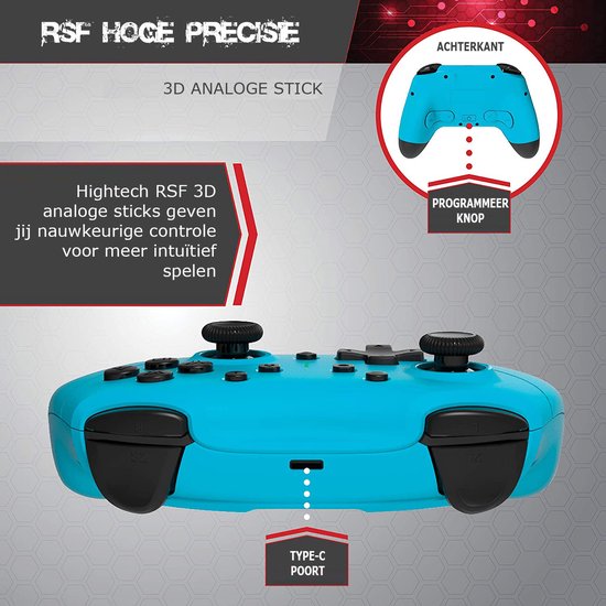 XRocker Wireless Controller ELITE PRO voor Nintendo Switch, PC