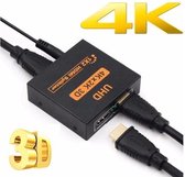 AM-IP® HDMI Splitter 2 Poorts - HDMI Switch Schakelaar - 1.4v 4K FULL 3D - Plug & Play 1 Ingang 2 Uitgangen - 4K & 3D Ondersteuning - Ultra High Speed 1080P Full HD - 1 In 2 Uit