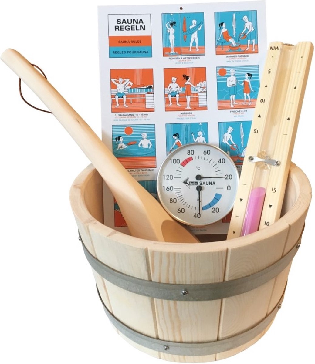 Karibu Sauna Accessoires 6-delige set (47034)