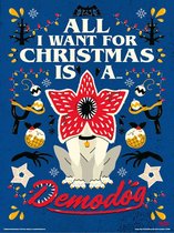 Stranger Things All I Want For Christmas Art Print 30x40cm | Poster