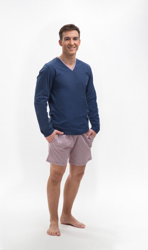 Martel- Piotr- pyjama- marineblauw- 100% Katoen - gemaakt in Europa M