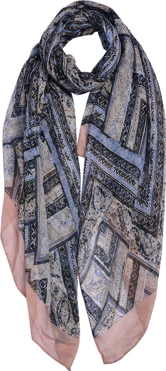 Juleeze Sjaal Dames Print 80x180 cm Roze Polyester