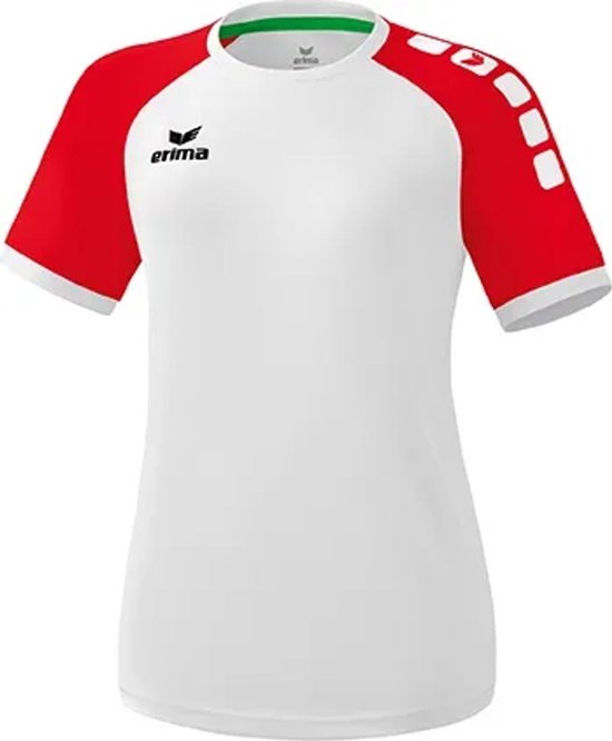 Erima Zenari 3.0 Chemise À Manches Courtes Femmes - Wit / Rouge | Taille: 42