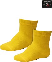 Bonnie Doon Basic Sokken Baby Geel 0/4 maand - 2 paar - Unisex - Organisch Katoen - Jongens en Meisjes - Stay On Socks - Basis Sok - Zakt niet af - Gladde Naden - GOTS gecertificeerd - 2-pack - Multipack - Yellow - OL9344012.397