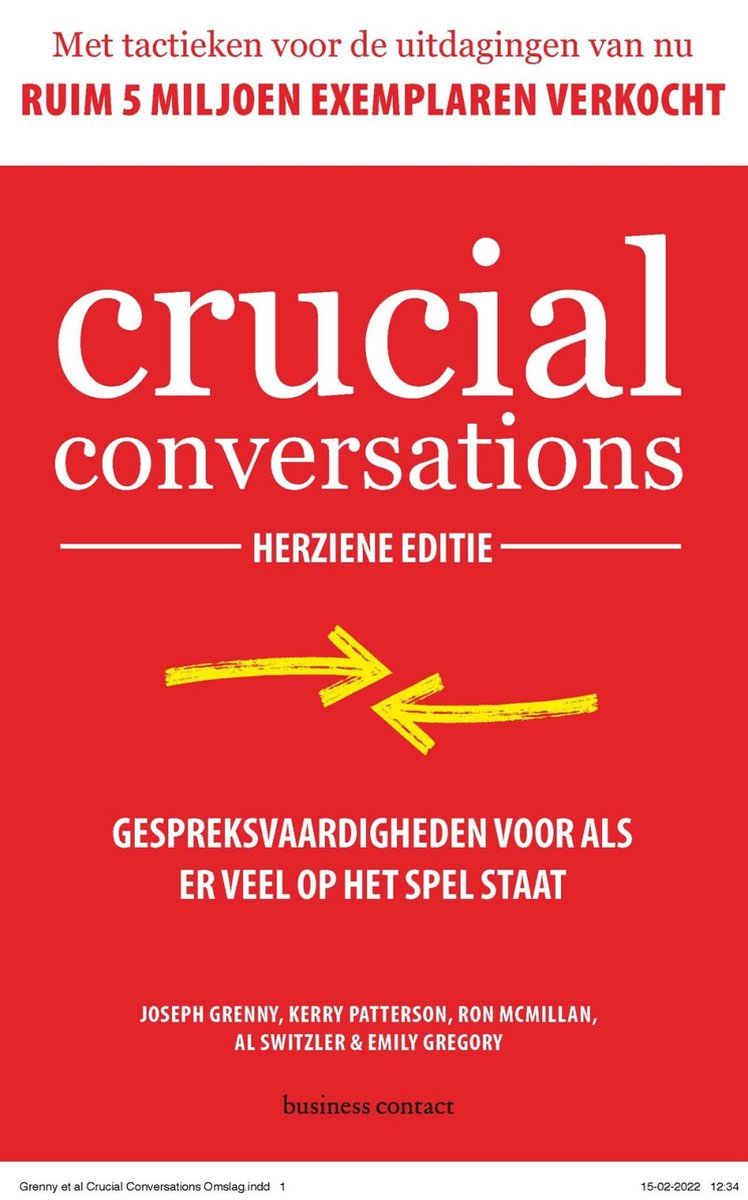 Omslag van Crucial Conversations - herziene editie