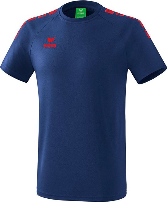 Erima Essential 5-C T-Shirt New Navy-Rood Maat 3XL