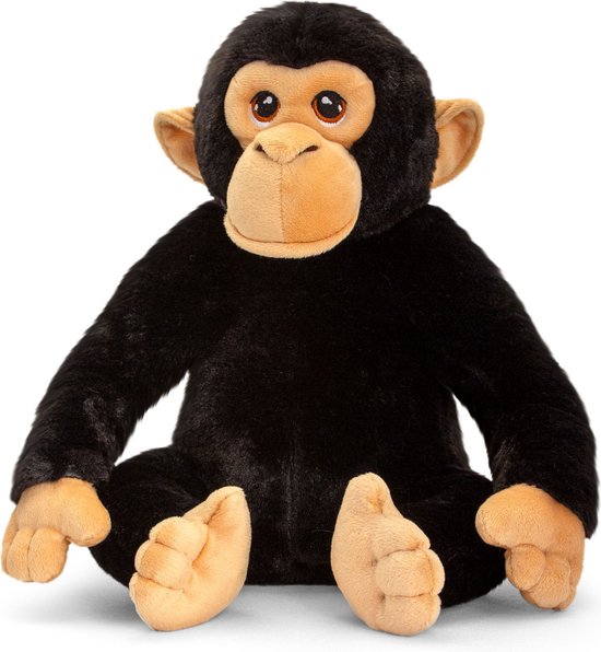 Keel Toys Pluche - Zwarte Chimpansee 30 CM | bol