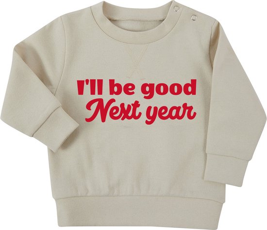 Kerst Sweater Baby - MT 68 - Kerst Outfit met Grappige tekst - Kerst Pakje  | bol.com