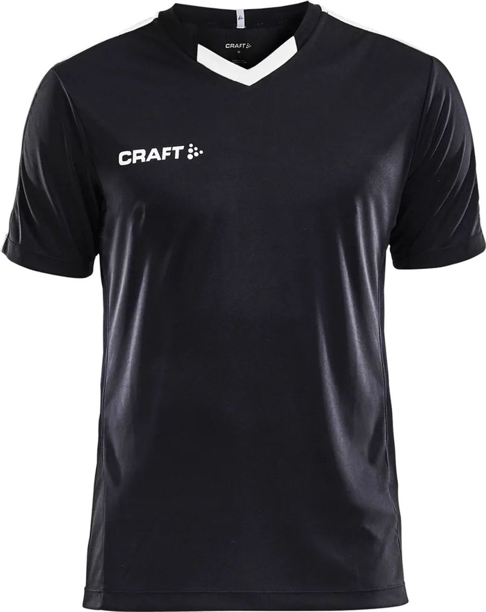 Craft Progress Contrast Shirt Korte Mouw Heren - Zwart / Wit | Maat: L