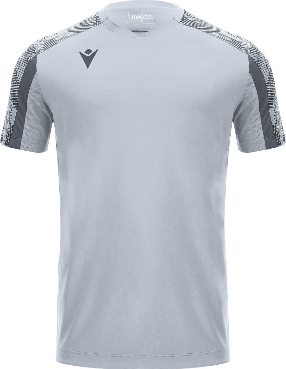 Macron Gede Shirt Korte Mouw Heren - Zilver / Antraciet | Maat: XXL