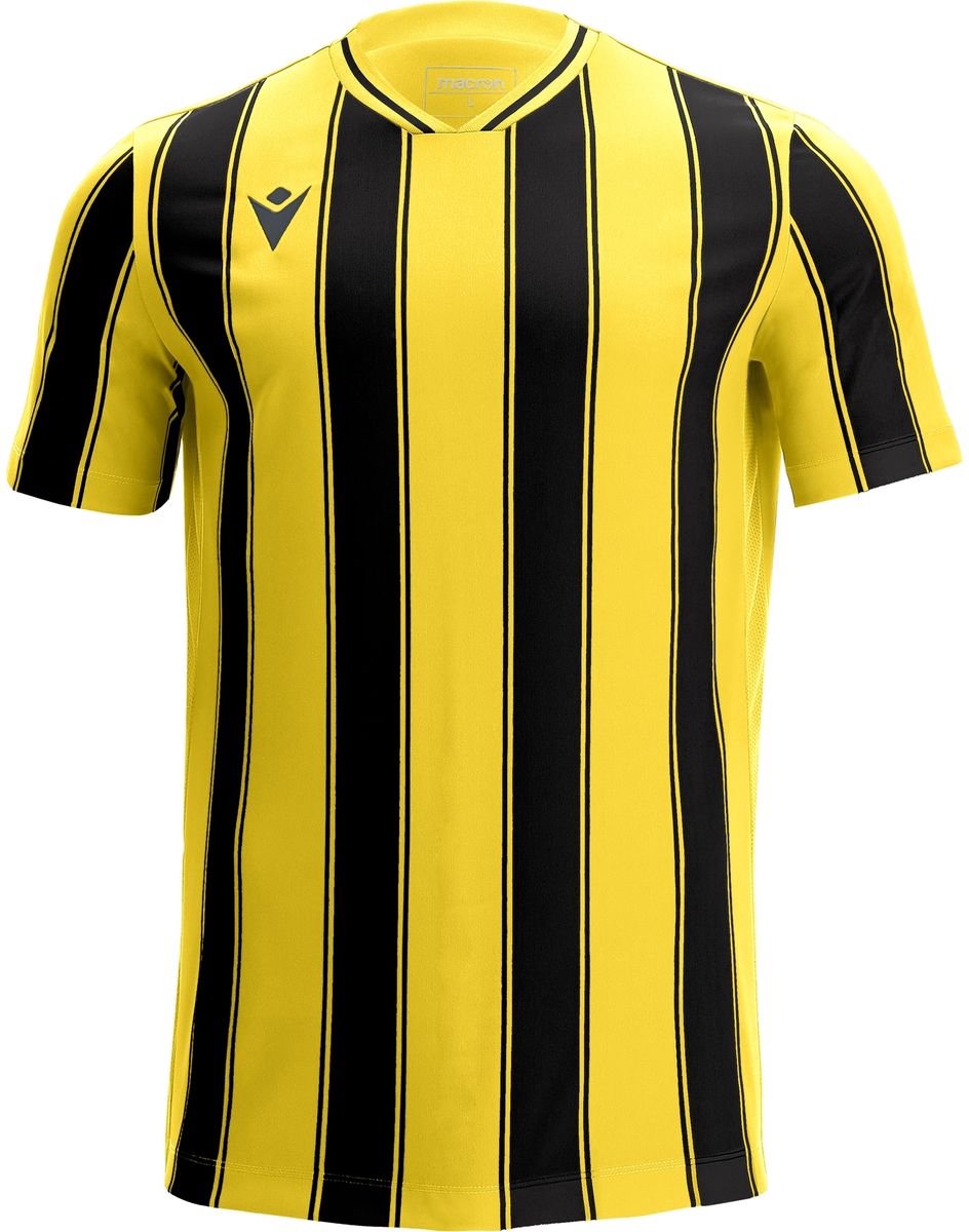 Macron Sceptrum Shirt Korte Mouw Heren - Geel / Zwart | Maat: 3XL