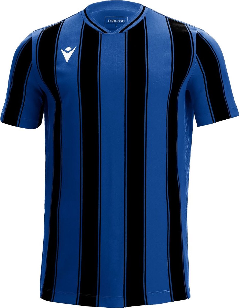 Macron Sceptrum Shirt Korte Mouw Heren - Royal / Zwart | Maat: 5XL