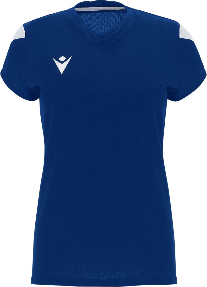 Macron Oxygen Shirt Korte Mouw Dames - Royal / Wit | Maat: XXL
