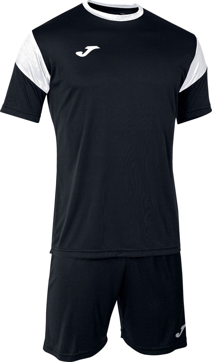 Joma Phoenix Voetbalset Korte Mouw Kinderen - Zwart / Wit | Maat: 116