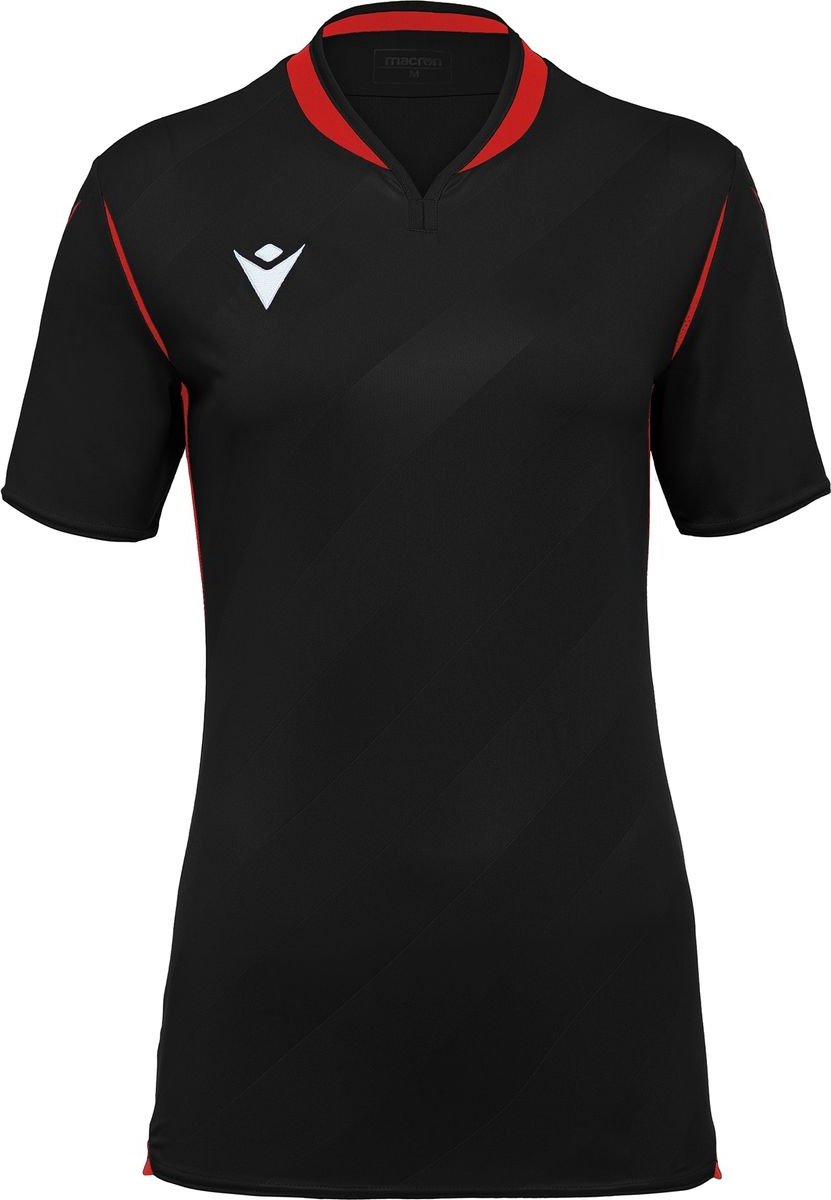 Macron Alya Shirt Korte Mouw Dames - Zwart / Rood | Maat: L