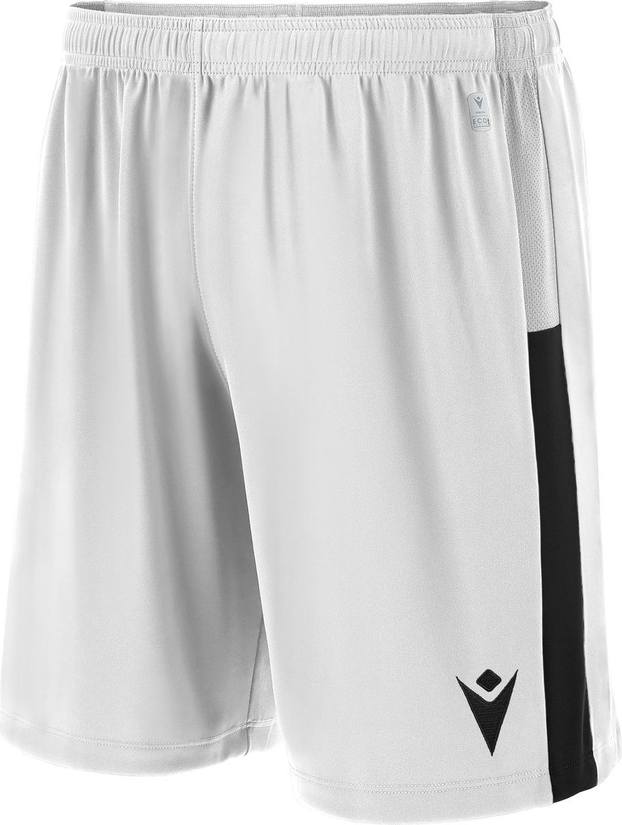 Macron Skara Short Kinderen - Wit / Zwart | Maat: 116
