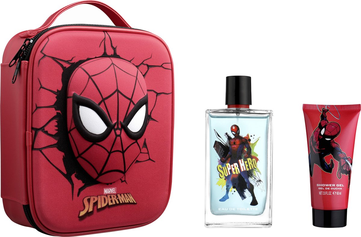 Spider-Man Coffret Cadeau - Eau de Toilette 100 ml & Gel Douche 60 ml -  Avec Trousse... | bol.com