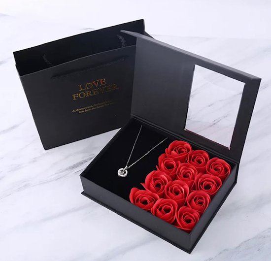 Valentijn cadeautje voor haar | Liefdes Verrassing | Romantisch Cadeau | Geschenkset | Rose | Moederdag | Moederdag Cadeautje | Valentijn | Valentijnscadeau