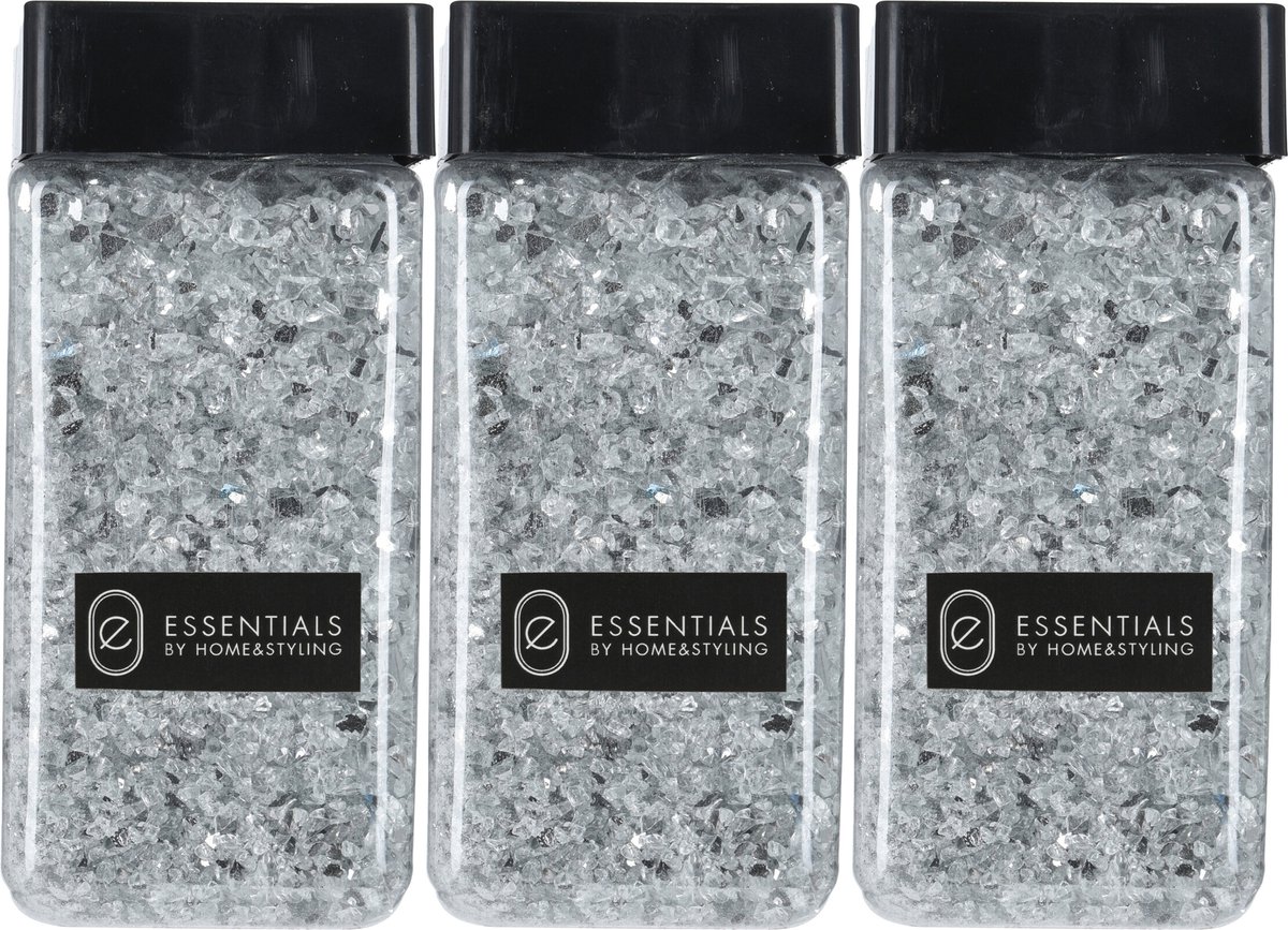 Decoratie steentjes/hobby steentjes - Zilver - 1650 ml - 2/4 mm