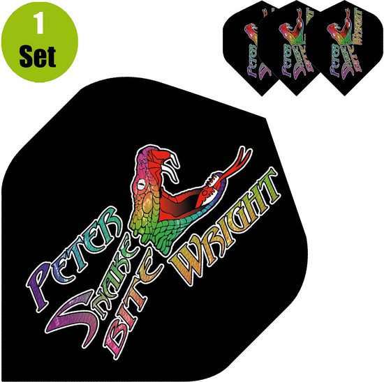 Reddragon Snakebite Hardcore Special Dart Flights Snake Bite Black bol