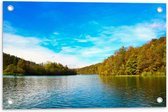 WallClassics - Garden Poster - Clear Lake with Clear Sky - 60x40 cm Photo sur Garden Poster (décoration murale pour l'extérieur et l'intérieur)