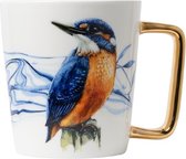 Mok IJsvogel | Goud | Heinen Delfts Blauw | Souvenir