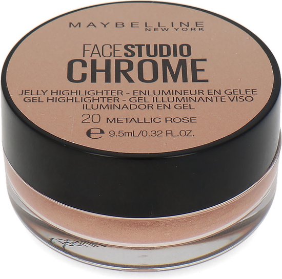Maybelline Facestudio Chrome Jelly Highlighter - 20 Metallic Rose - 9,5 ml