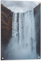 WallClassics - Poster de jardin - Cascade éclaboussante - 60x80 cm Photo sur poster de jardin (décoration murale pour extérieur et intérieur)
